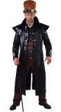 Zwarte punk jas man
