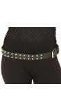 Zwarte Rock Riem met Studs