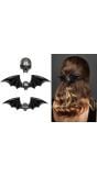 Zwarte Skull Haarclip