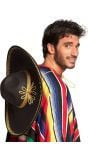 Zwarte Sombrero met Gouden Details