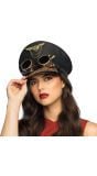 Zwarte Steampunk Piloot Pet met Bril