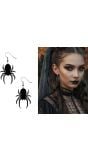 Zwarte Tarantula Oorbellen