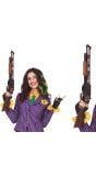 Zwarte The Joker shotgun 65 cm halloween