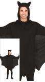 Zwarte vleermuis tuniek halloween heren