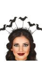 Zwarte vleermuizen haarband halloween