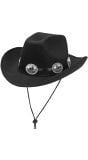 Zwarte wild west cowboy hoed heren