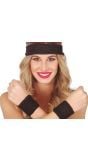 Zweetbanden en Hoofdband Set Zwart