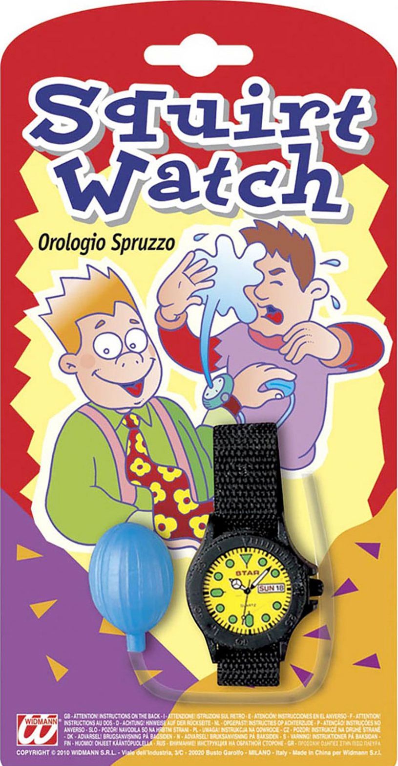 Spuitend nep horloge