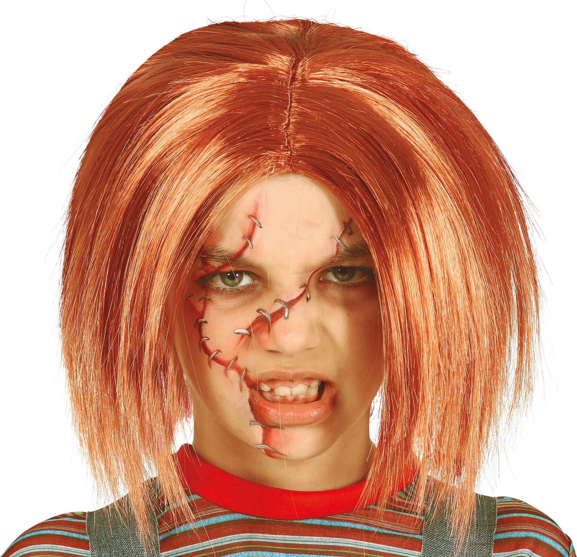 Chucky Kostuums Volwassen Bezeten Kind Kostuum Met Pruik Meisje \u003d\u003d\u003e  Feestwinkel XL Chucky Costume, image size:1920x1853