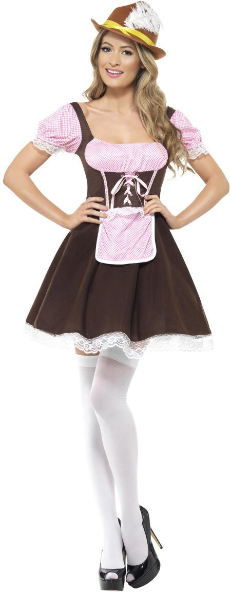 Oktoberfest-kostuum voor dames, dirndl, grote maten, Duitse Beierse