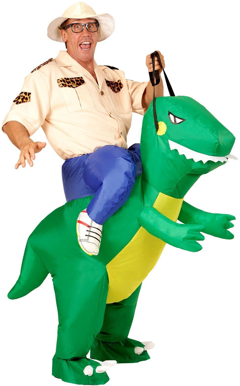 T Rex kostuum opblaasbare dinosaurus volwassen T-rex fancy dress voor Halloween bruin T Rex kostuum opblaasbare dinosaurus volwassen T-rex fancy dress voor Halloween bruin