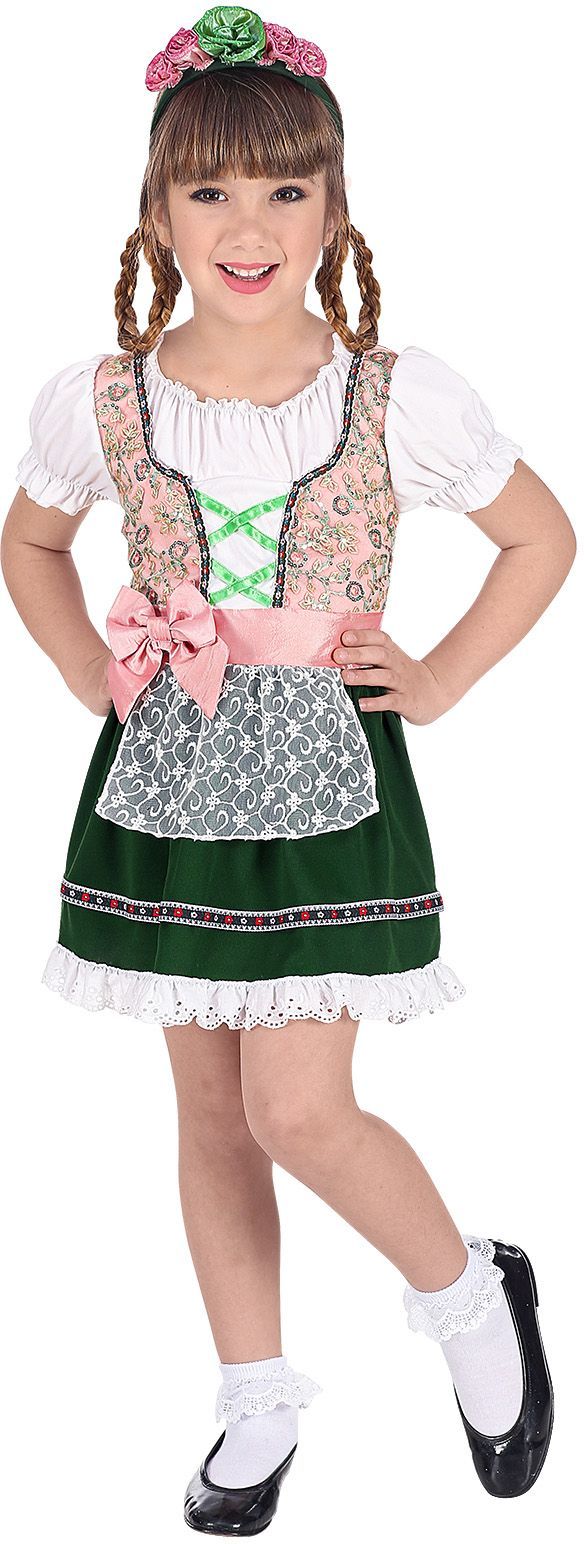 Duitse Dirndl Jurk, Traditionele Beierse Carnaval Partij, Bier Festival Meisjes Kostuum Oktoberfest Dirndl Jurk Met Schort 100 Nieuw
