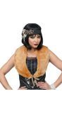 20s flapper accessoires bruin dames