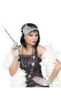 20s flapper accessoires grijs vrouwen