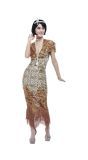 20'S Vrouwen Flapper Jurk Goud