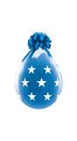 25 Stuffer ballonnen sterren blauw