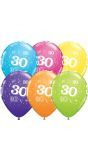 30 jaar kleurrijke happy birthday ballonnen 25 stuks