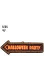 3D neon halloween feest bord