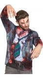 3D shirt bebloede zombie heren
