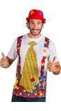 3D shirt clown heren