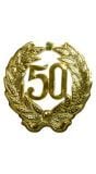 50 Jaar Gouden 3D Deurschild