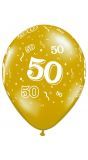 50 jaar gouden party ballonnen 25 stuks