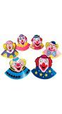 6 clown hoedjes