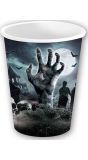 6 papieren drinkbekers kerkhof 355 ml halloween