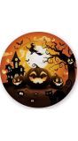 6 papieren eetborden pompoen halloween