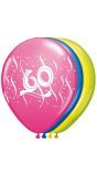 60 jaar ballonnen set 8 stuks