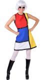 60s jurk Modern art dames