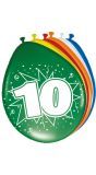 8 feestelijke verjaardag ballonnen 10 jaar