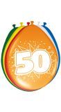 8 feestelijke verjaardag ballonnen 50 jaar