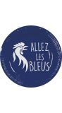 8 Papieren Bordjes 'Allez les Bleus'
