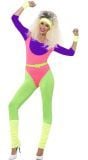 80s fitness jumpsuit neon