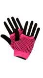 80s visnet handschoenen roze