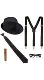 Accessoire set blues brothers zwart