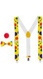 accessoire set gele clown met stippen