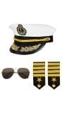 Accessoire set marine kapitein