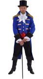 Admiraal mantel blauw heren