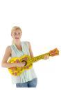 Akoestische gitaar opblaasbaar geel 80cm