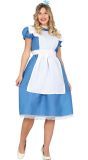 Alice in wonderland lange jurk