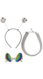 Alien accessoire set zilver