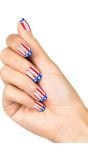 Amerikaanse vlag nagels 24x