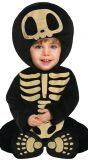 Baby skelet kostuum pluche