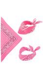 Bandana roze biker