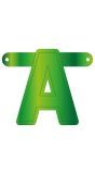 Banner letter A lime groen