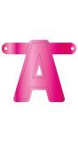 Banner Letter A magenta