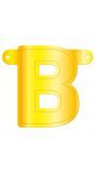 Banner letter B geel
