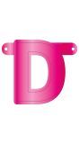 Banner letter D magenta